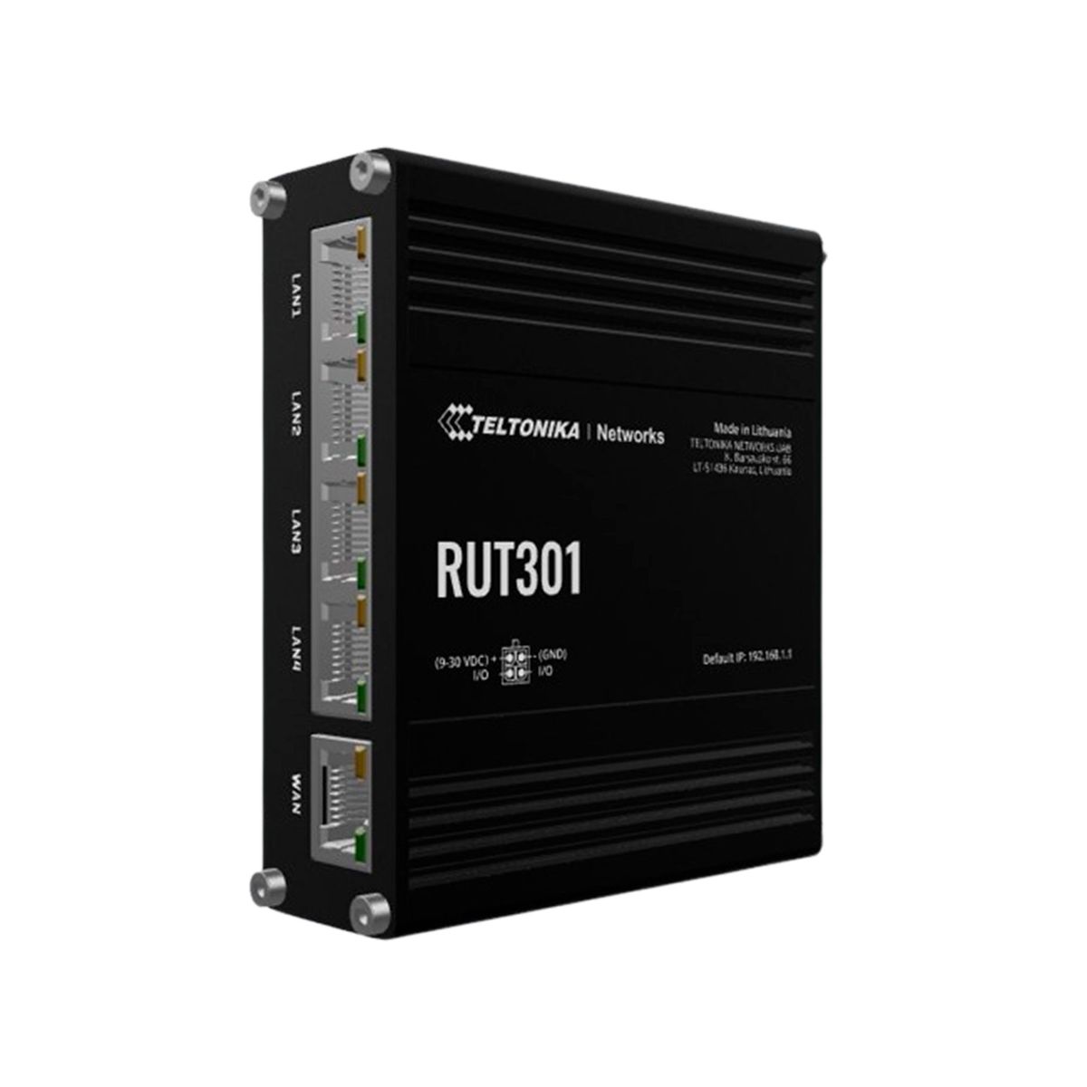 TELTONIKA - ROUTER TELTONIKA 5 PUERTOS ETHERNET 100MBPS USB VPN P-N RUT301