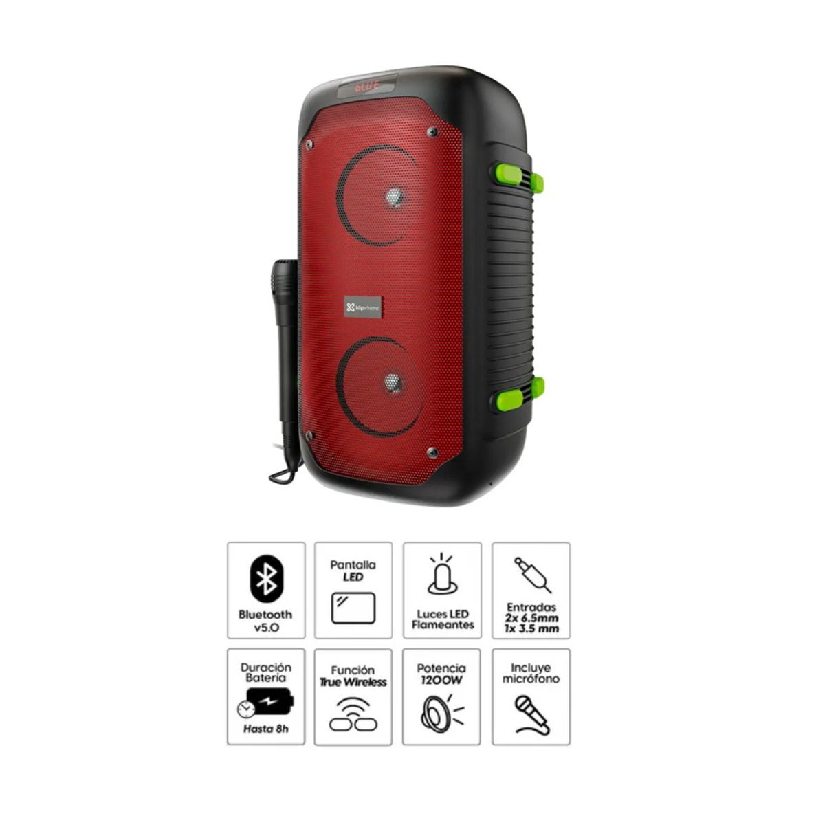 KLIP XTREME - Parlante Boomfire Klip Xtreme Kls-100  1200W Con Micrófono