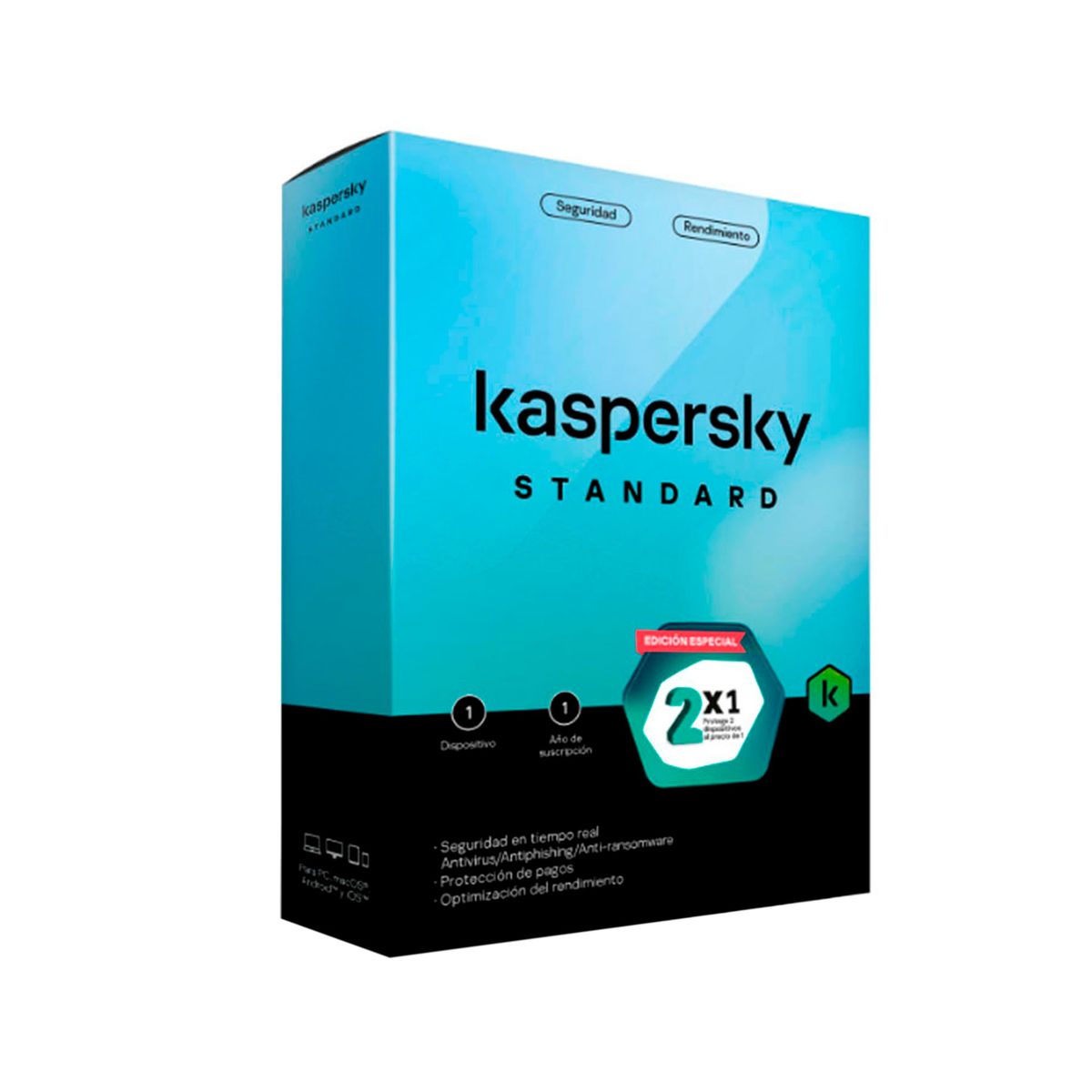 KASPERSKY - LICENCIA DE ANTIVIRUS KASPERSKY STANDAR 12 MESES P-N KL1041D5AFS