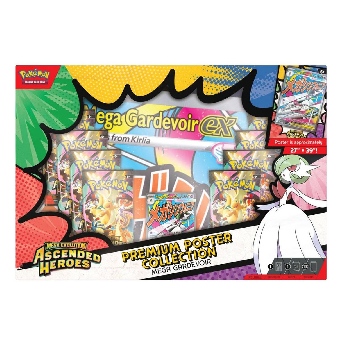 POKEMON - Pokemon TCG Ascended Heroes Mega Gardevoir Premiun Poster Collection Ingles