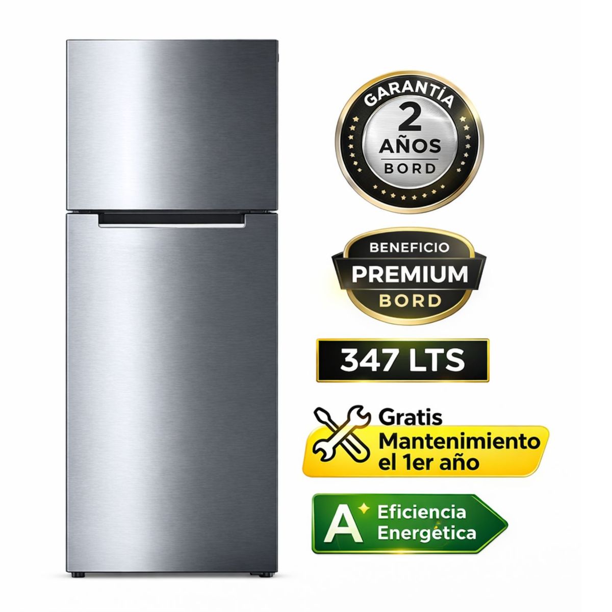 BORD - Refrigeradora Bord 347LT No Frost RE340NFI-H