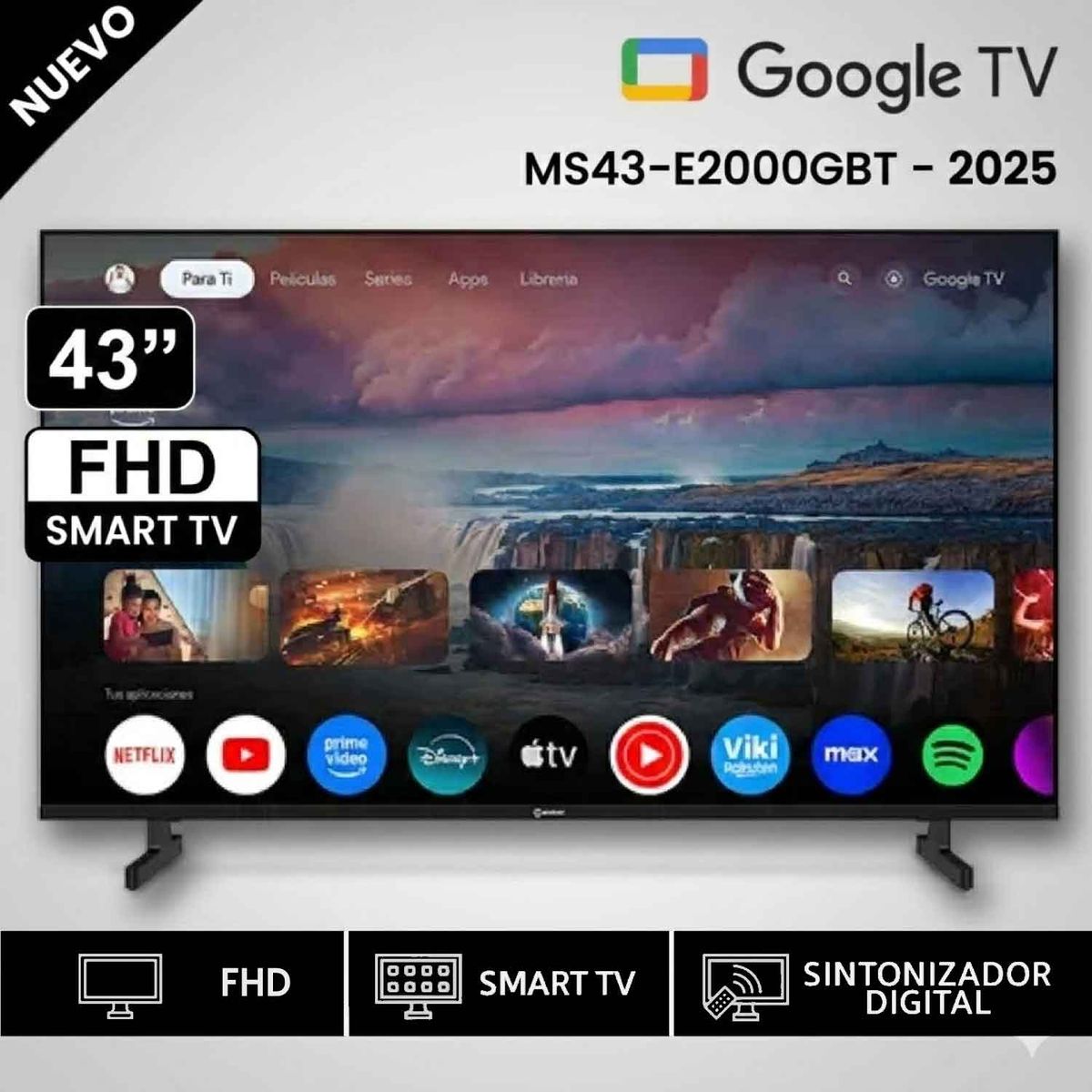 MIRAY - Televisor Miray Google TV LED FHD 43 MS43-E2000GBT