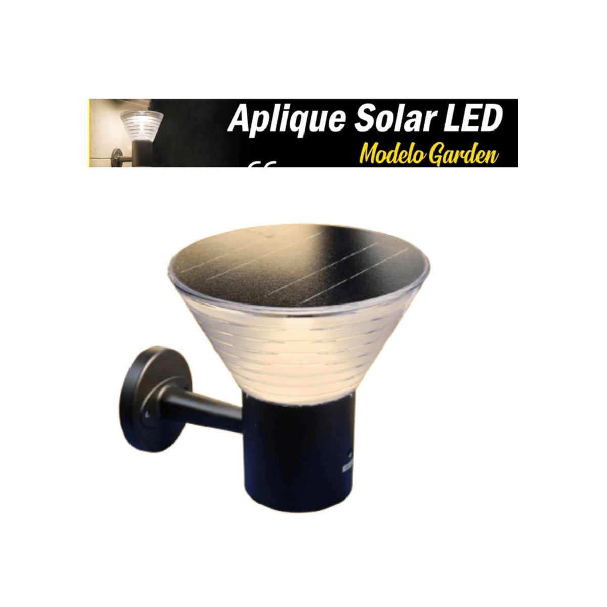 OPALUX - APLIQUE SOLAR LED PARA EXTERIORES