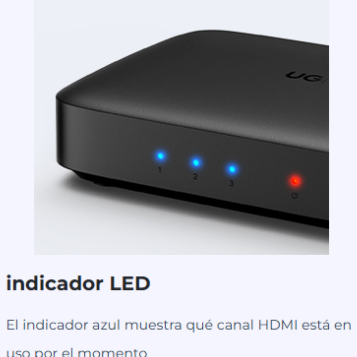 UGREEN - Switch Hdmi 3 X 1 Ugreen Cm332 (80125) Hdmi