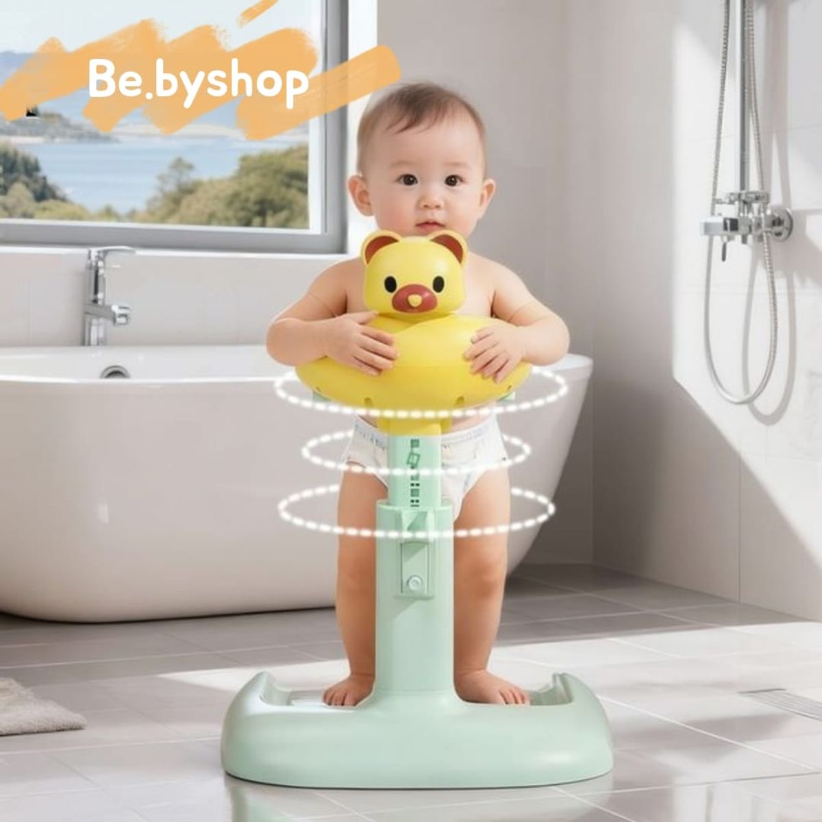 GENERICO - Soporte Ajustable De Ducha Para Bebes Ergonomico