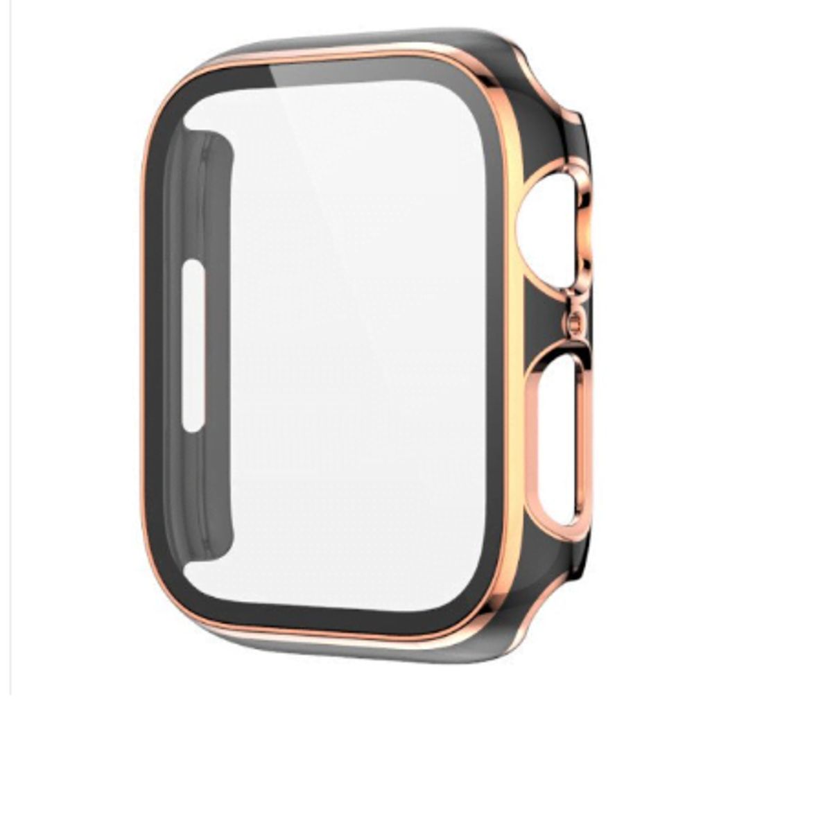 GENERICO - Bumpers para Apple Watch Bordes Dorados 41mm - NEGRO