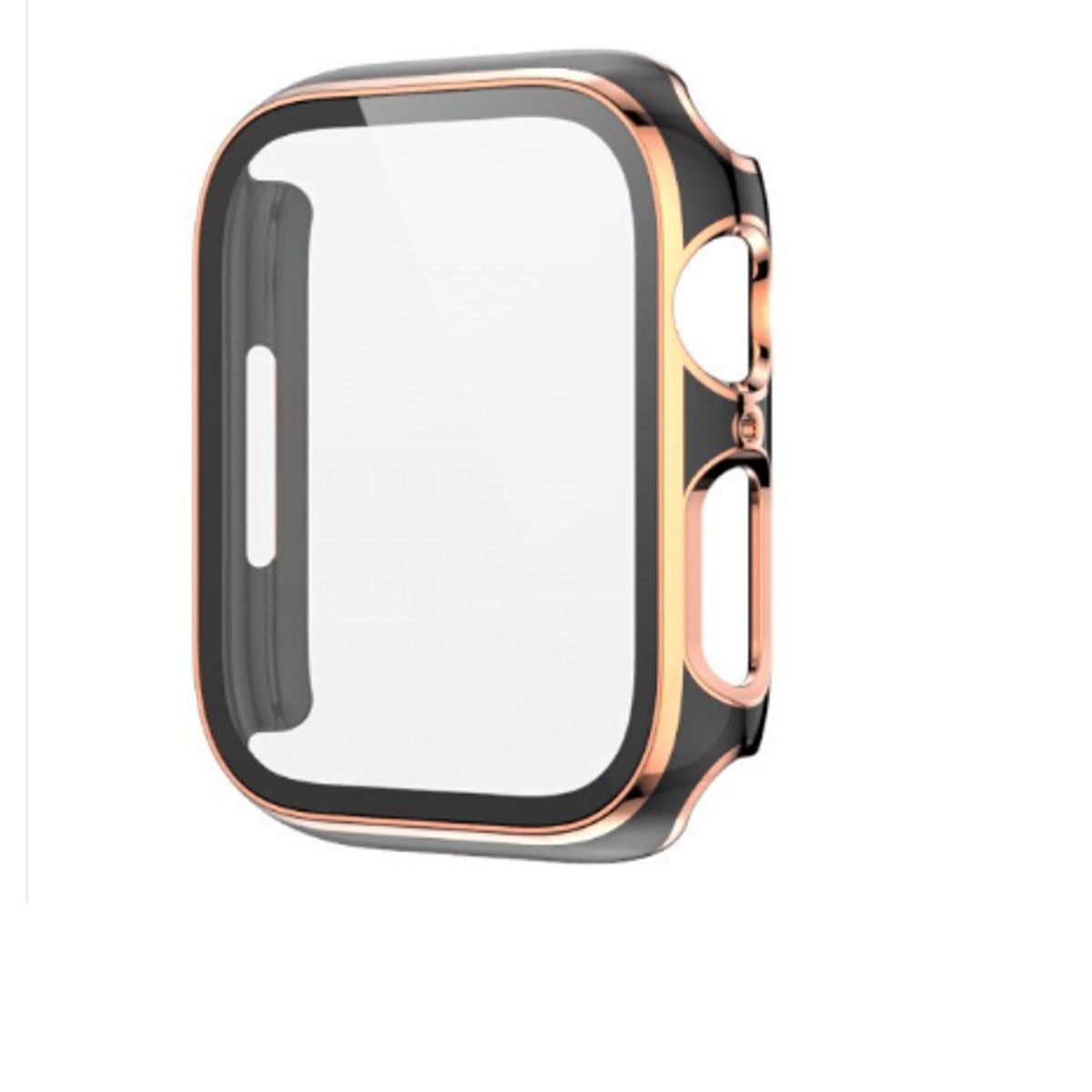 GENERICO - Bumpers para Apple Watch Bordes Dorados 41mm - NEGRO