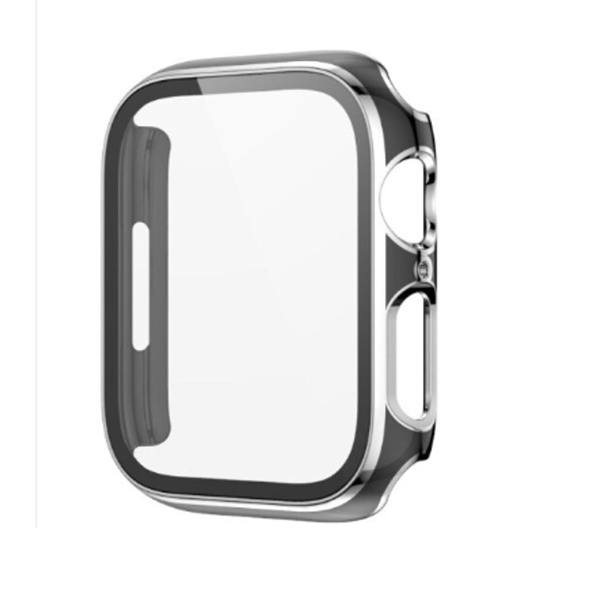 GENERICO - Bumpers para Apple Watch Bordes Plateados 41mm - NEGRO