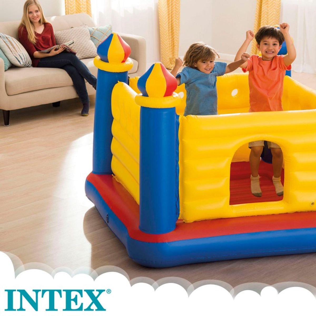 INTEX - Castillo Saltarín Inflable Multicolor Intex