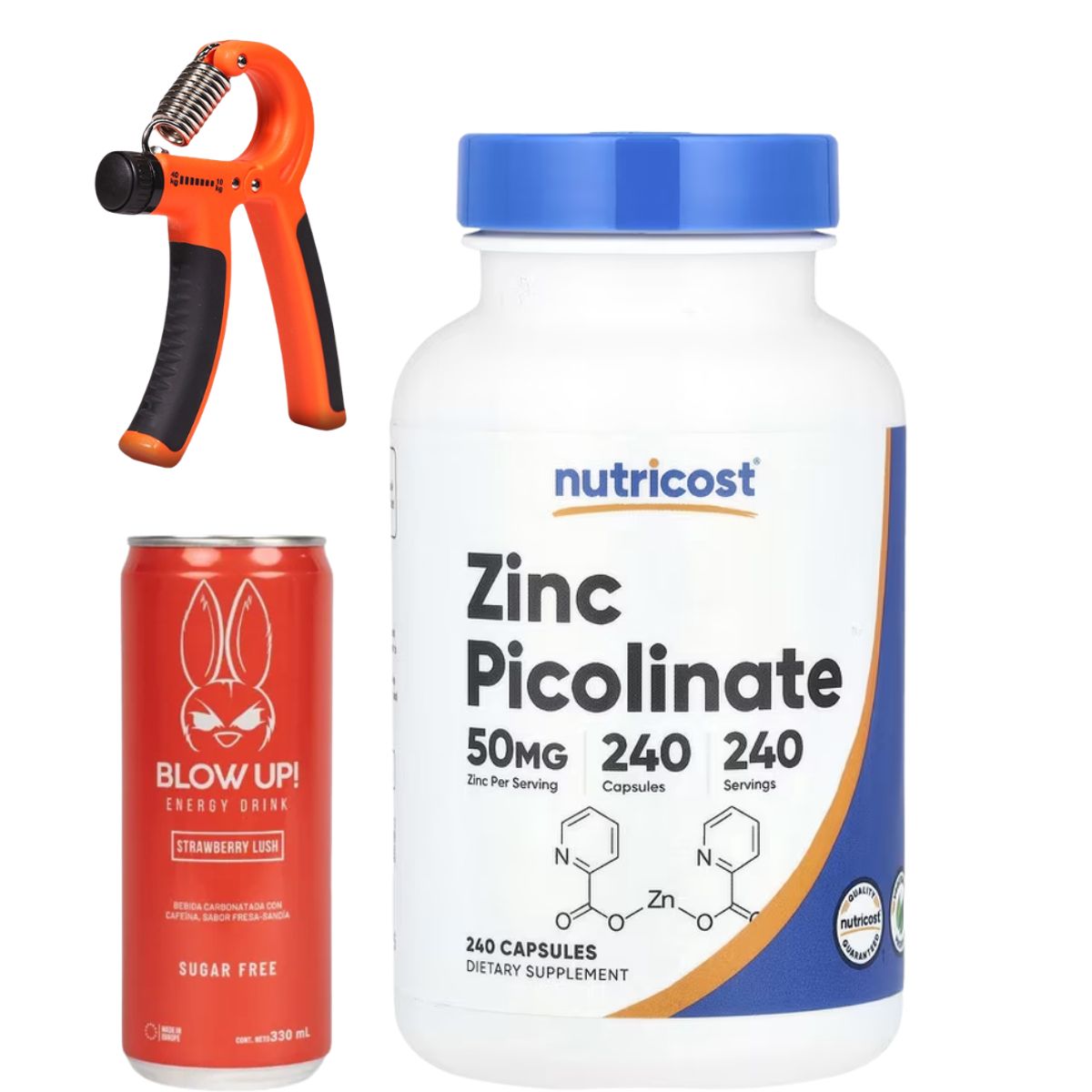 NUTRICOST - Zinc Picolinato 50mg 240 Cápsulas Nutricost + REGALOS