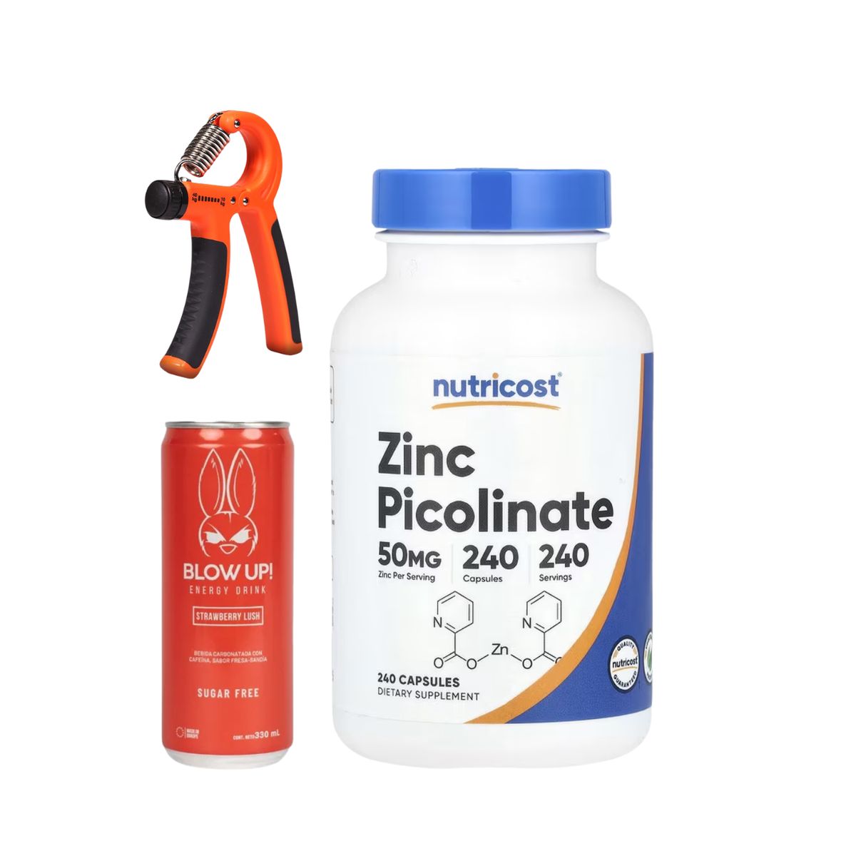 NUTRICOST - Zinc Picolinato 50mg 240 Cápsulas Nutricost + REGALOS