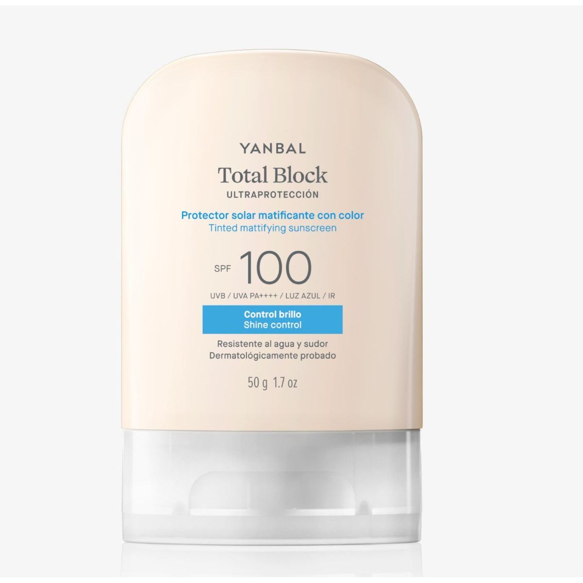 YANBAL - Total Block Protector Solar Matificante con Color SPF100