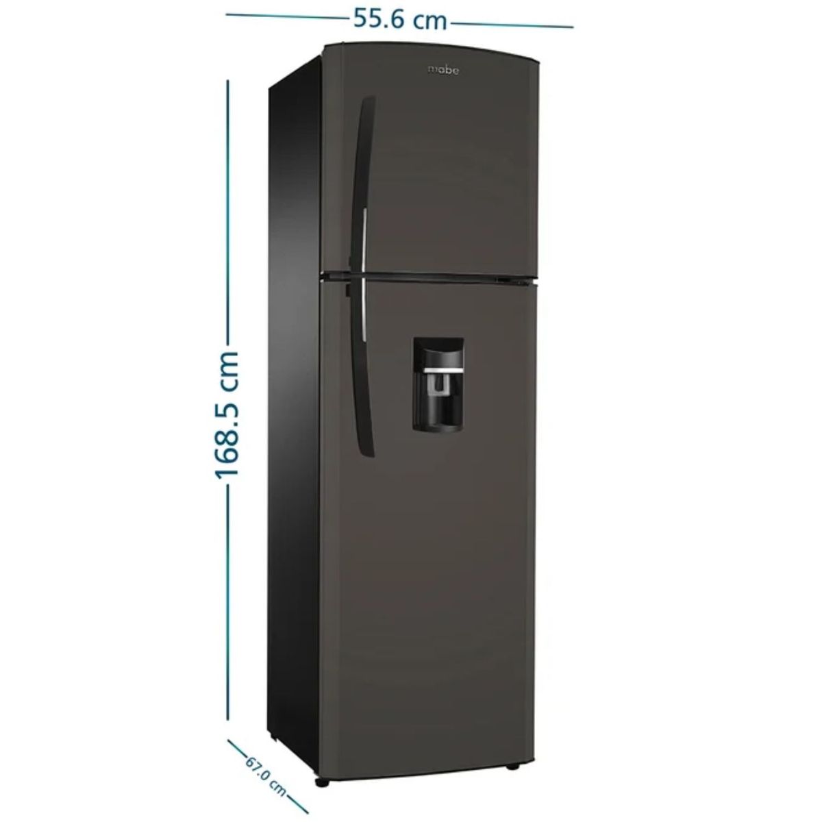 MABE - Refrigeradora Mabe 239LT No Frost RMA255FYPG Grafito