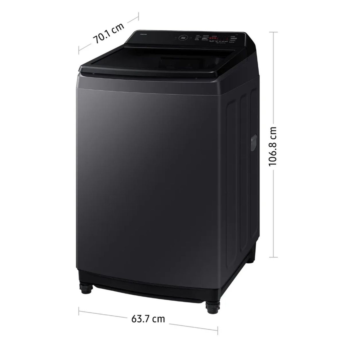 SAMSUNG - Lavadora Samsung 17Kg  WA40F17E7CPE  EcoBubble Gris Grafito