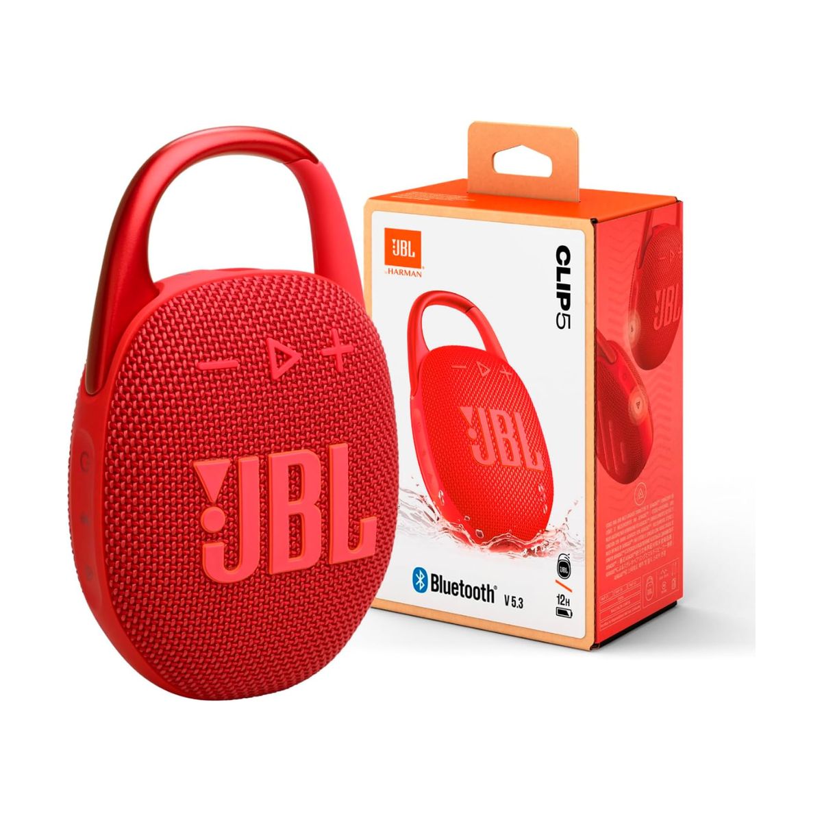 JBL - Parlante Bluetooth JBL Clip 5 - Rojo