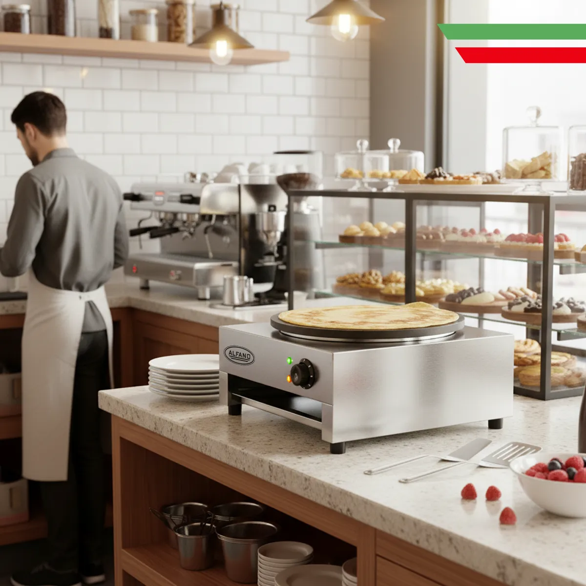 ALFANO - Crepera Electrica  ALFANO Antiadherente 40cm  CP-01