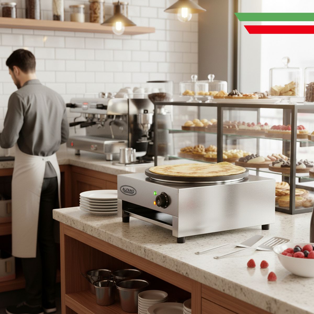 ALFANO - Crepera Electrica  ALFANO Antiadherente 40cm  CP-01