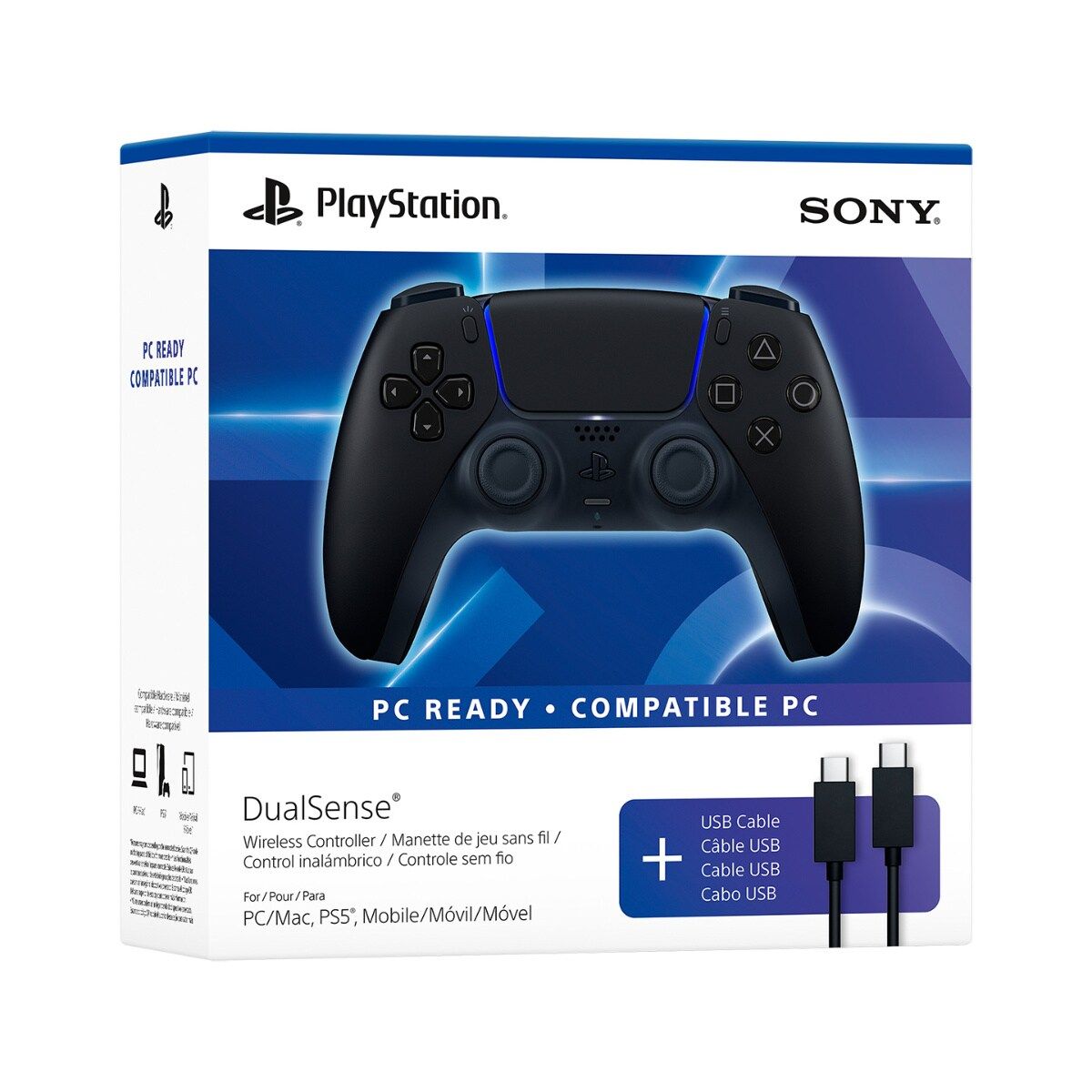 SONY - Mando de Ps5 Color Negro Con Cable