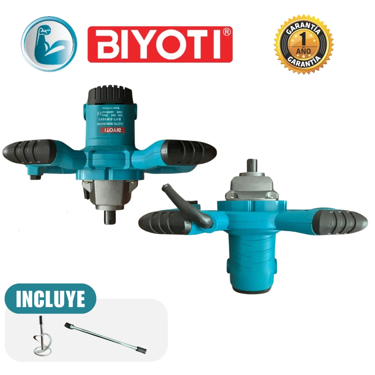 GENERICO - MEZCLADORA ELÉCTRICA 1900W  BYT-EM1601