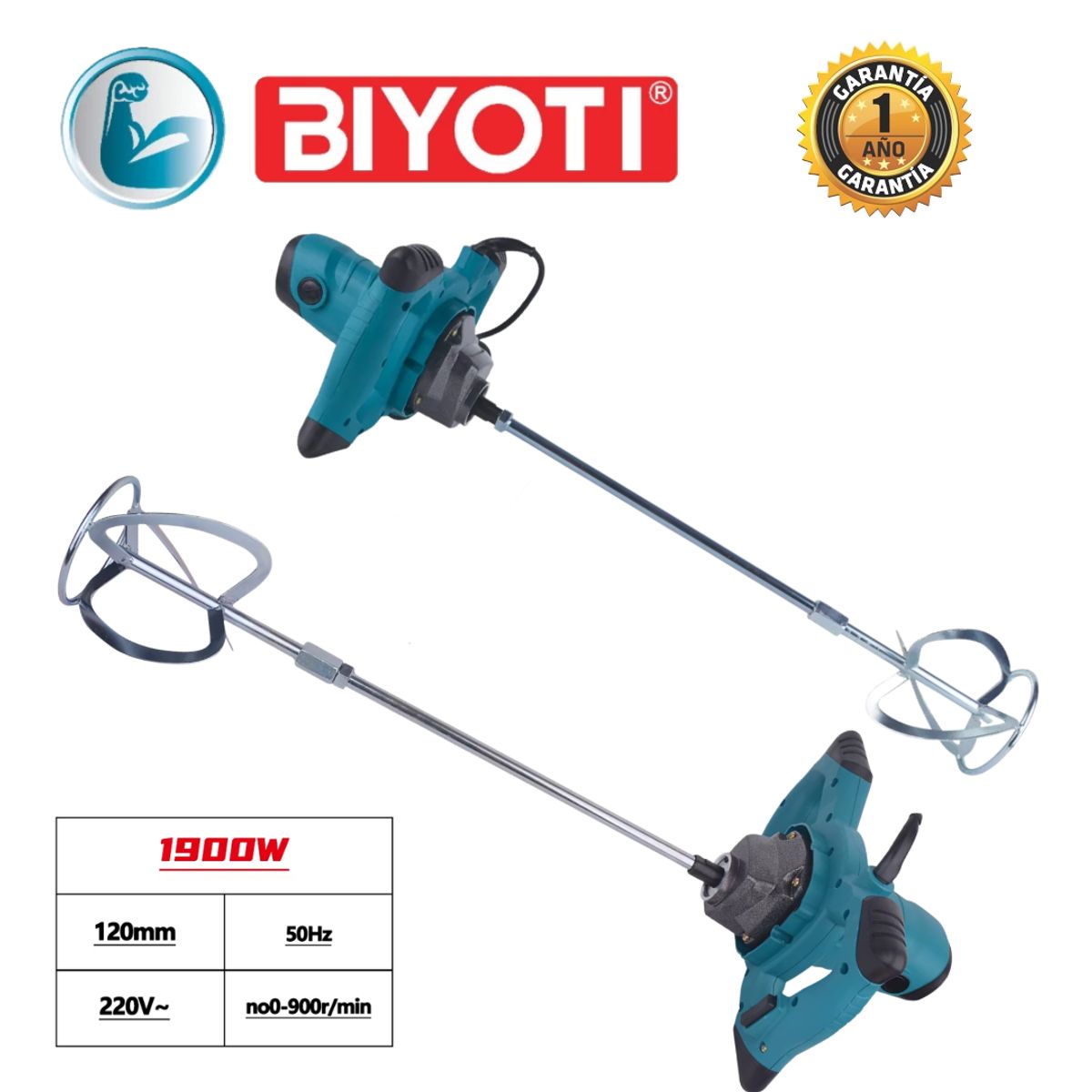 GENERICO - MEZCLADORA ELÉCTRICA 1900W  BYT-EM1601