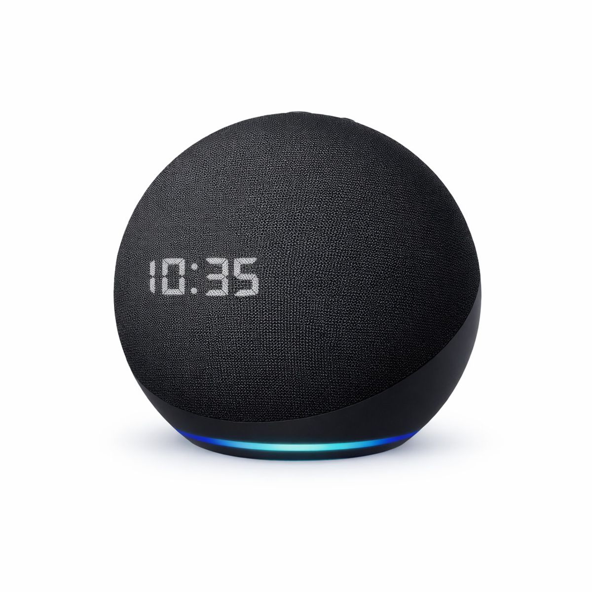 GENERICO - Parlante Bluetooth con Reloj LED Portátil Luz RGB Negro