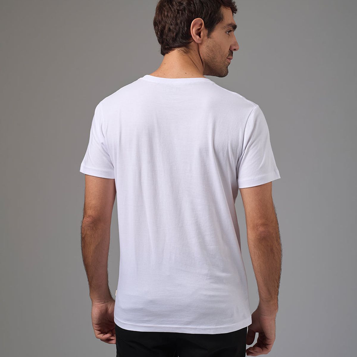 MBO - Polo Algodón Básico Cuello Redondo Blanco Hombre MBO