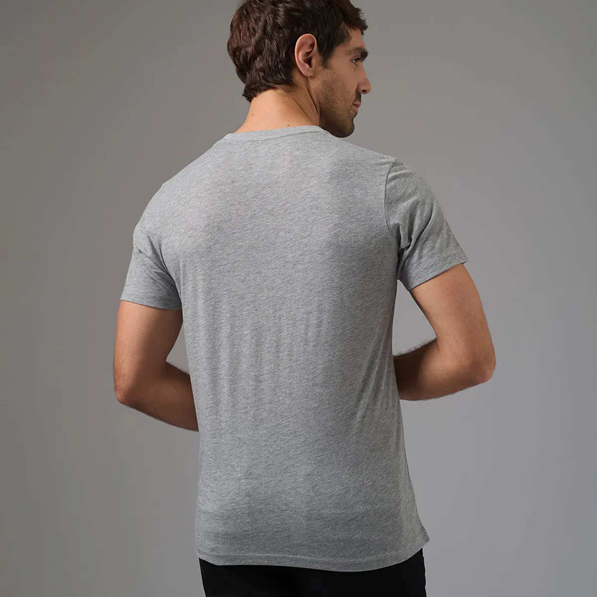 MBO - Polo Algodón Básico Cuello Redondo Melange Hombre MBO