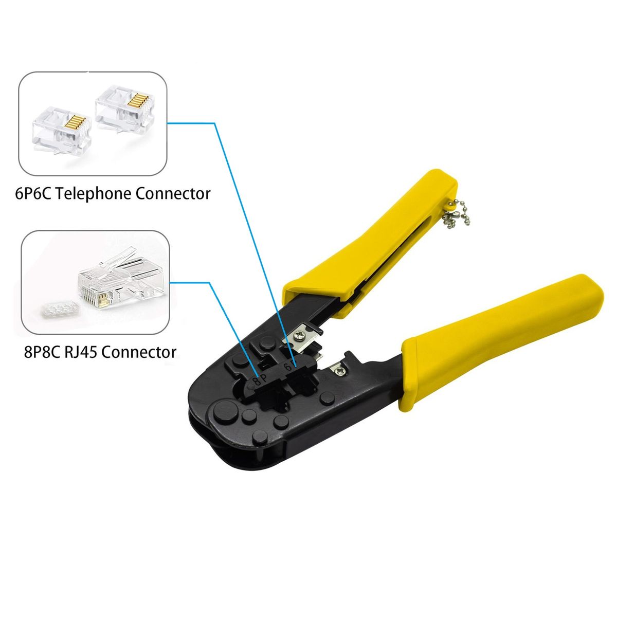 C&A - Alicate Crimping Ponchador RJ45 RJ11 C&A