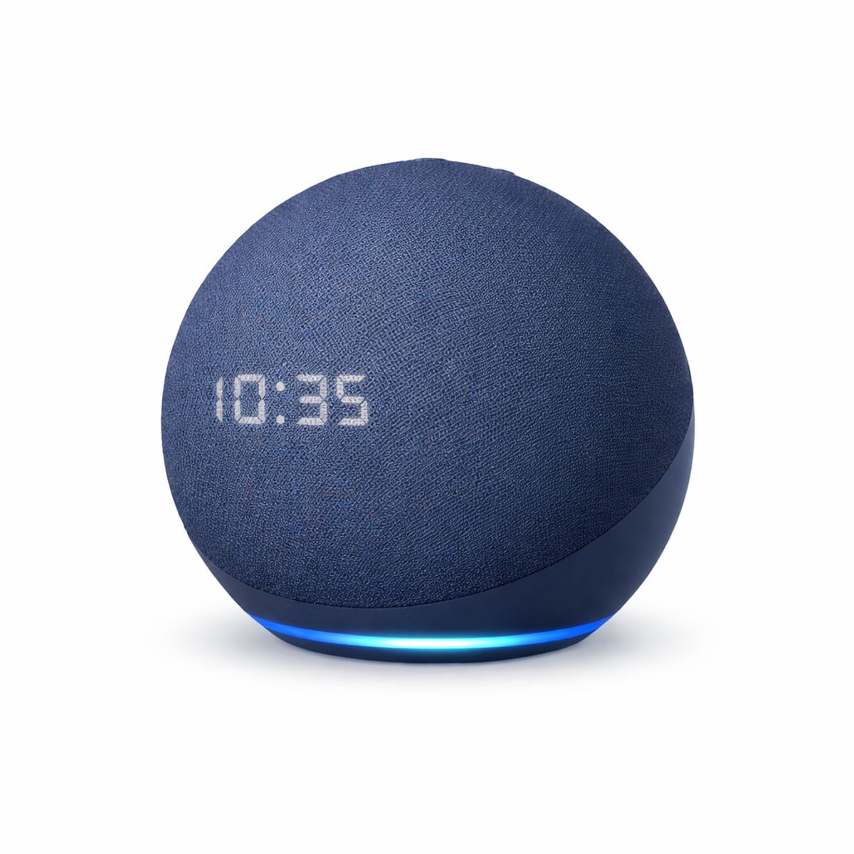 GENERICO - Parlante Bluetooth con Reloj LED Portátil Luz RGB Azul