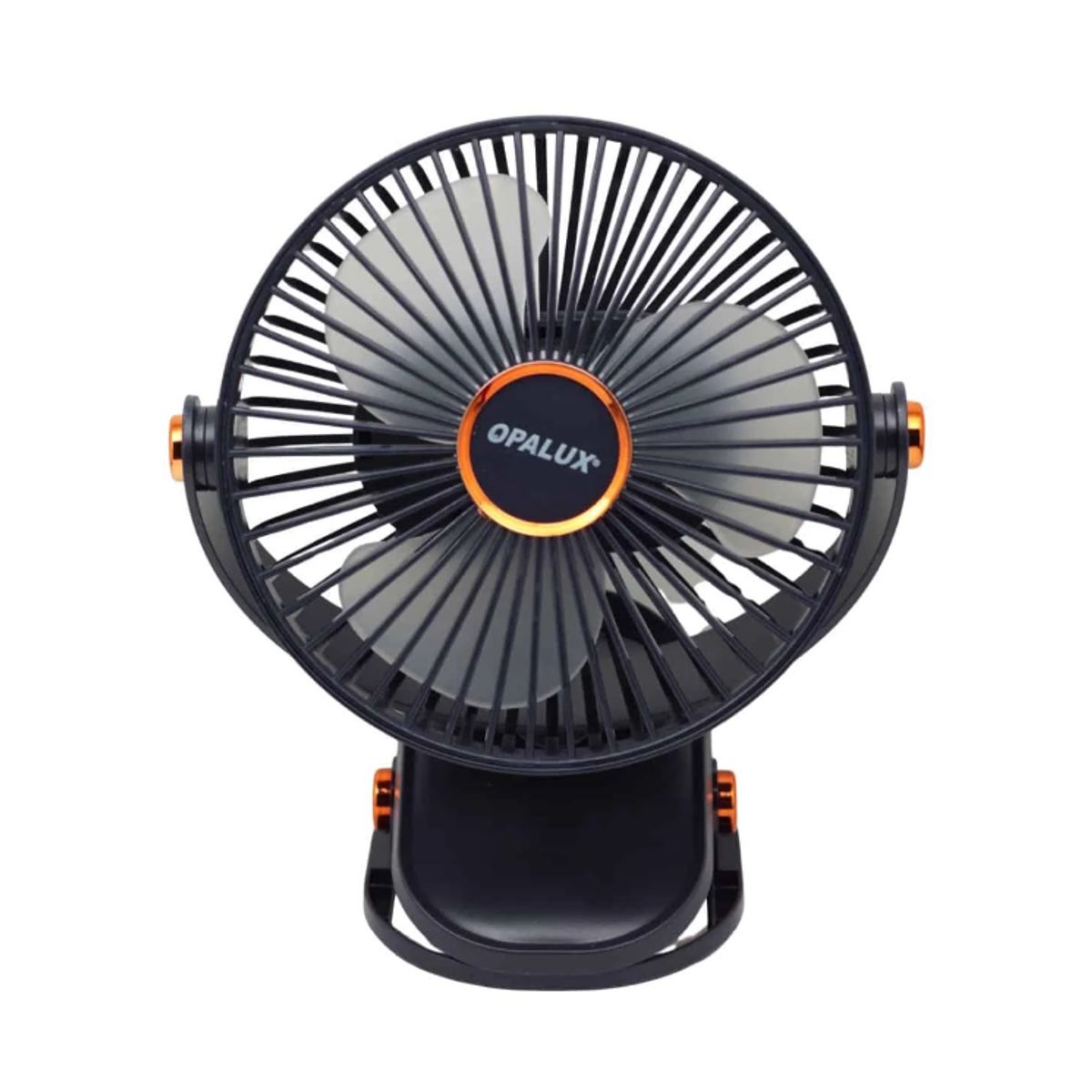 OPALUX - Ventilador Clip-On Recargable Con Luz Led OP-CF60-AZ OPALUX