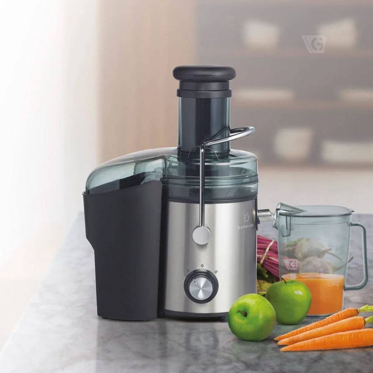 INDURAMA - Extractor de Jugo 1.1 Litros Indurama EI-CR Acero