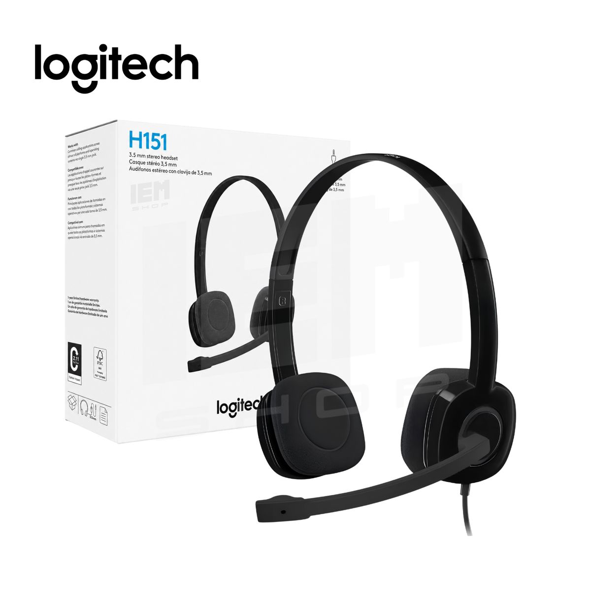 LOGITECH - Audífonos H151 de Logitech Negro