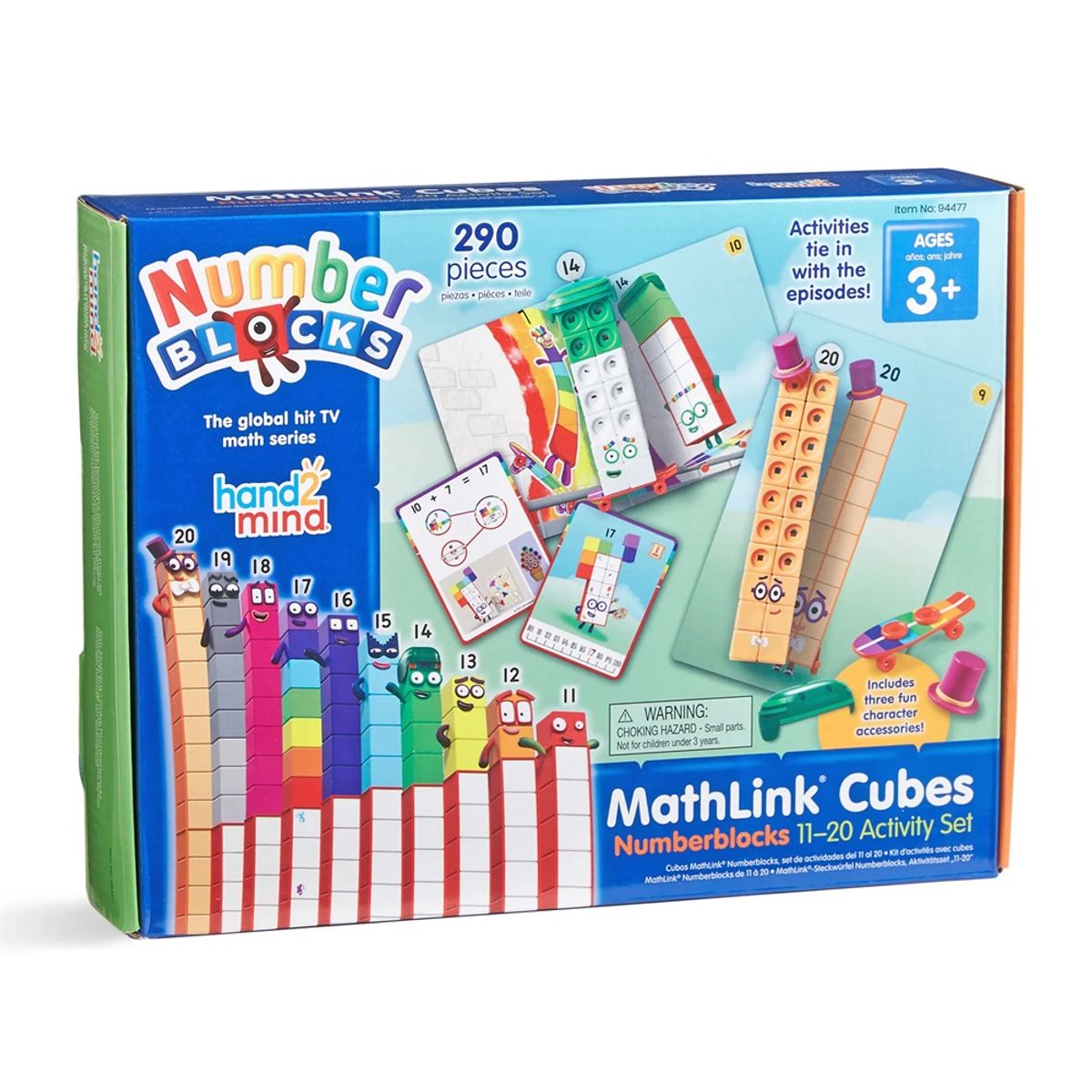 LEARNING - Numberblocks Mathlink Cubes 11-20 Activity Set 290 pcs