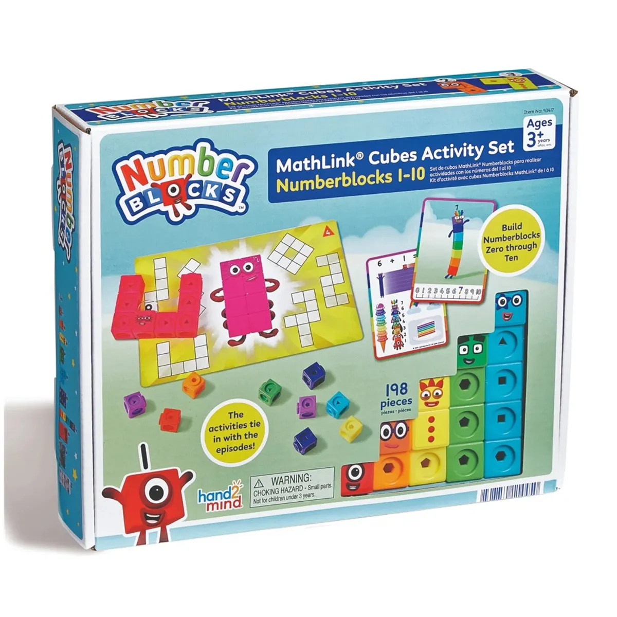 LEARNING - Numberblocks Mathlink Cubes 1-10 Activity Set 198 pcs