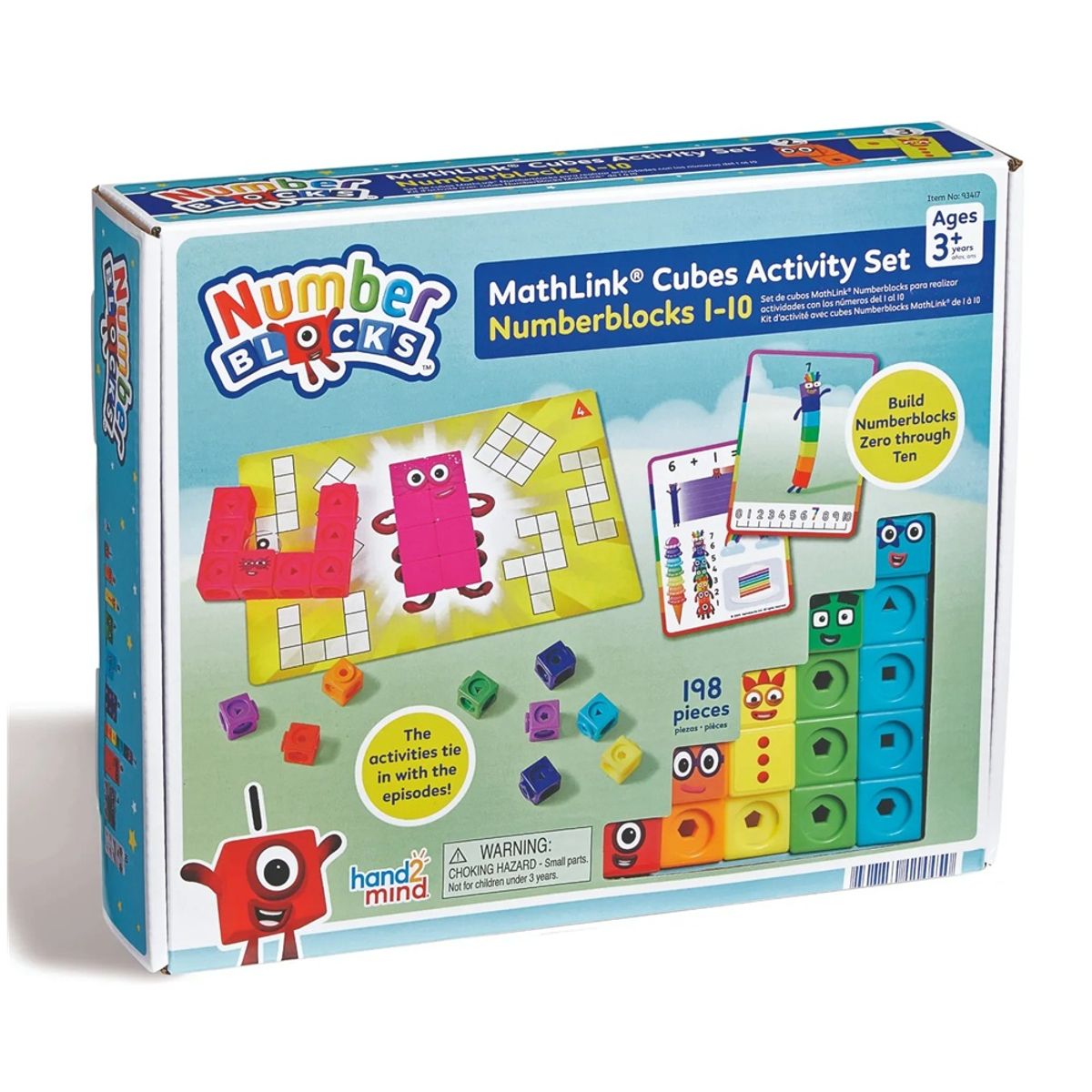 LEARNING - Numberblocks Mathlink Cubes 1-10 Activity Set 198 pcs