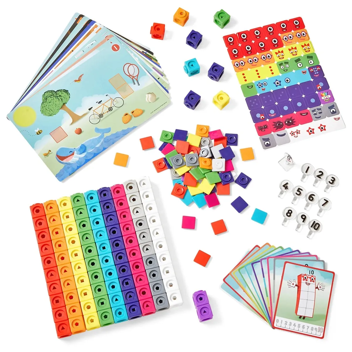 LEARNING - Numberblocks Mathlink Cubes 1-10 Activity Set 198 pcs