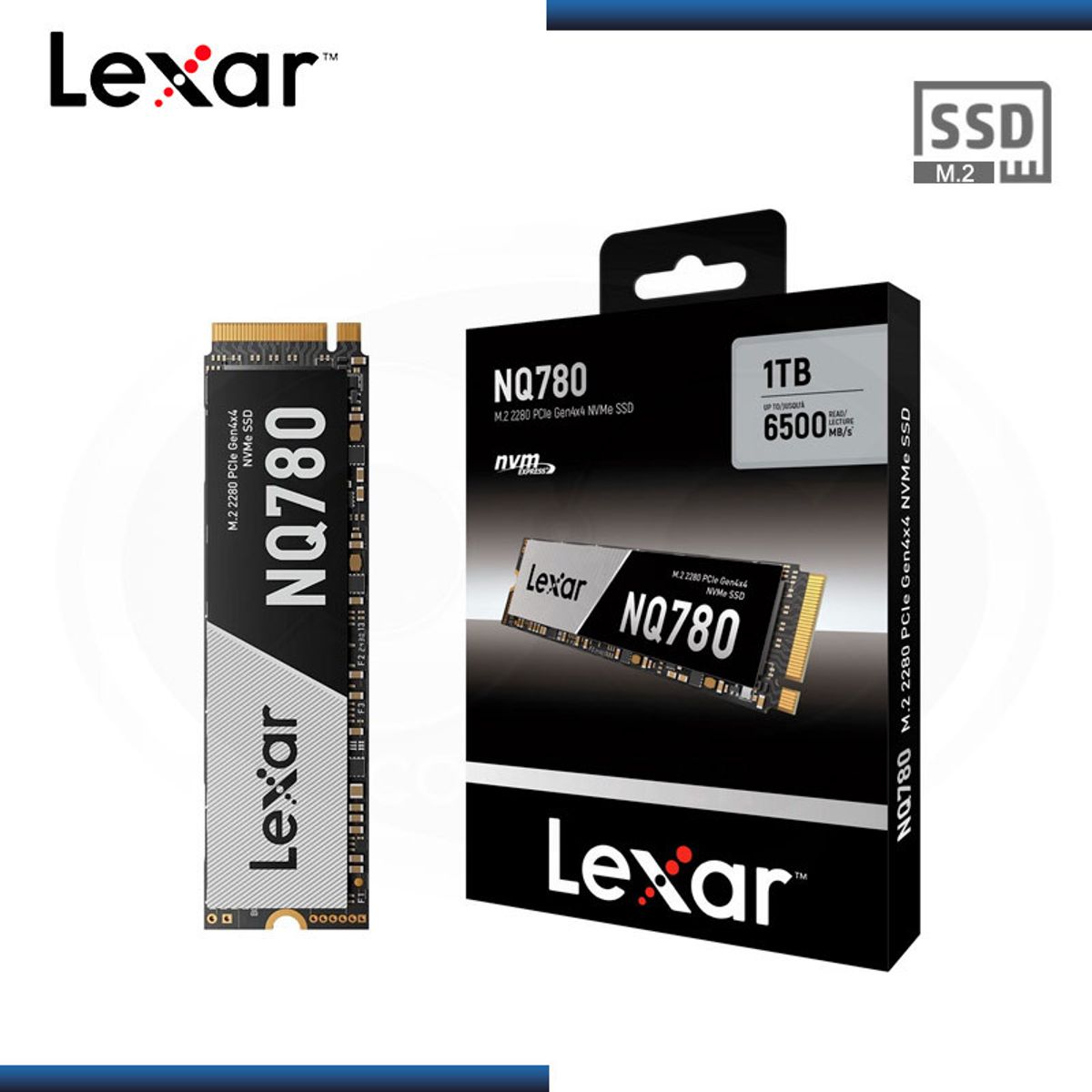 LEXAR - DISCO SOLIDO SSD LEXAR 1TB NQ780  LNQ780X001T-RNNNG  PCIE  NVME  GEN4