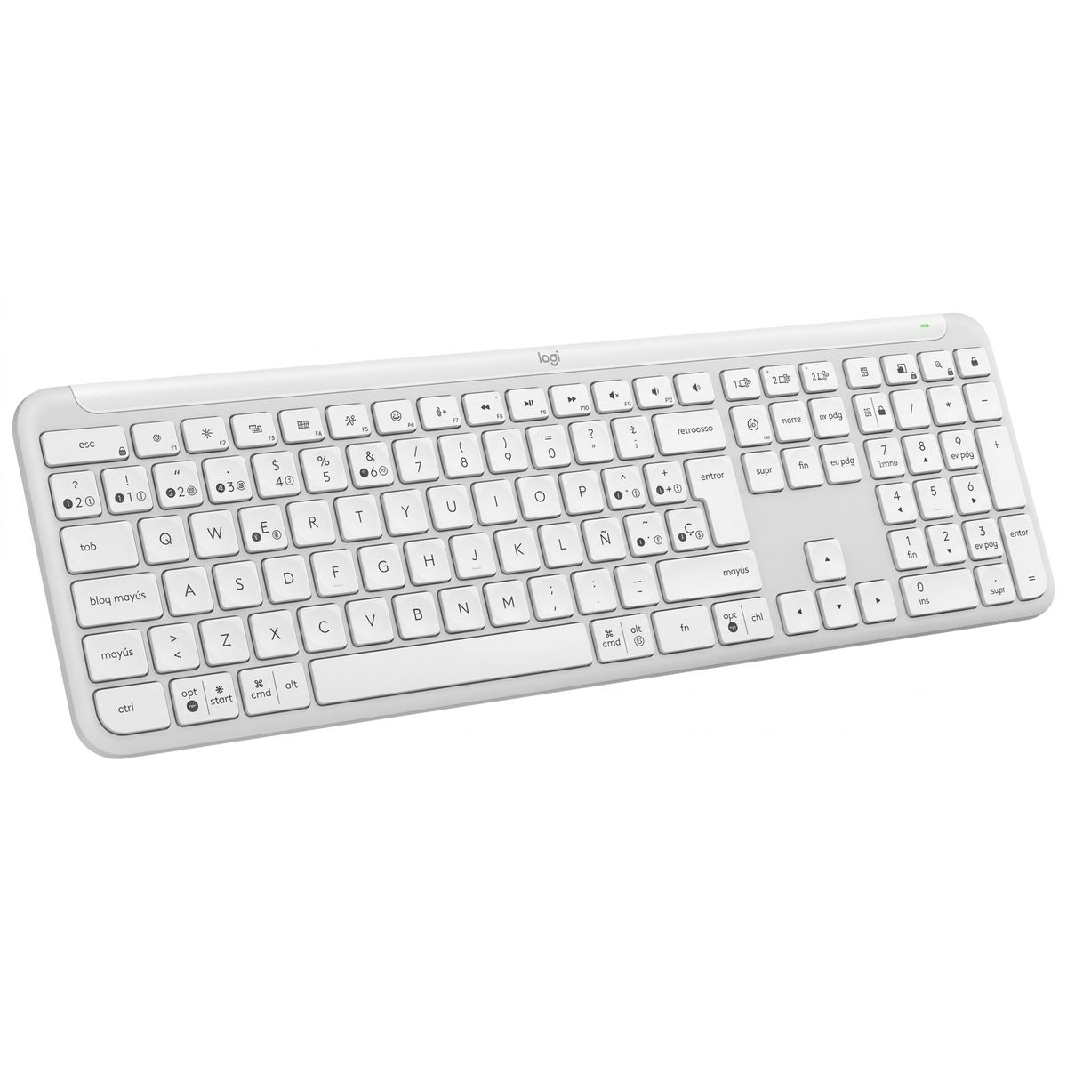 LOGITECH - Teclado Slim Logitech K950 Blanco