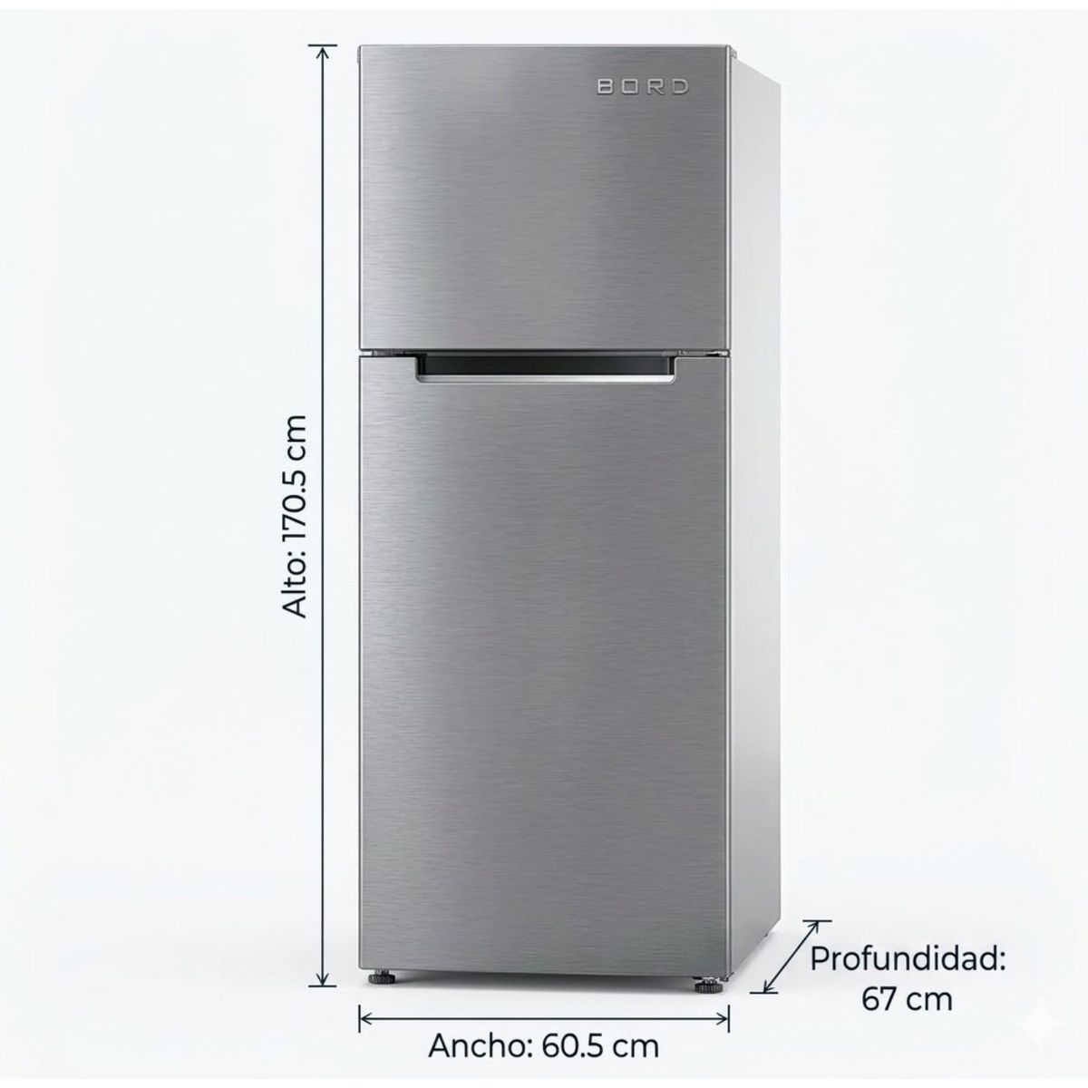 BORD - Refrigeradora Bord 347LT No Frost RE340NFI-H