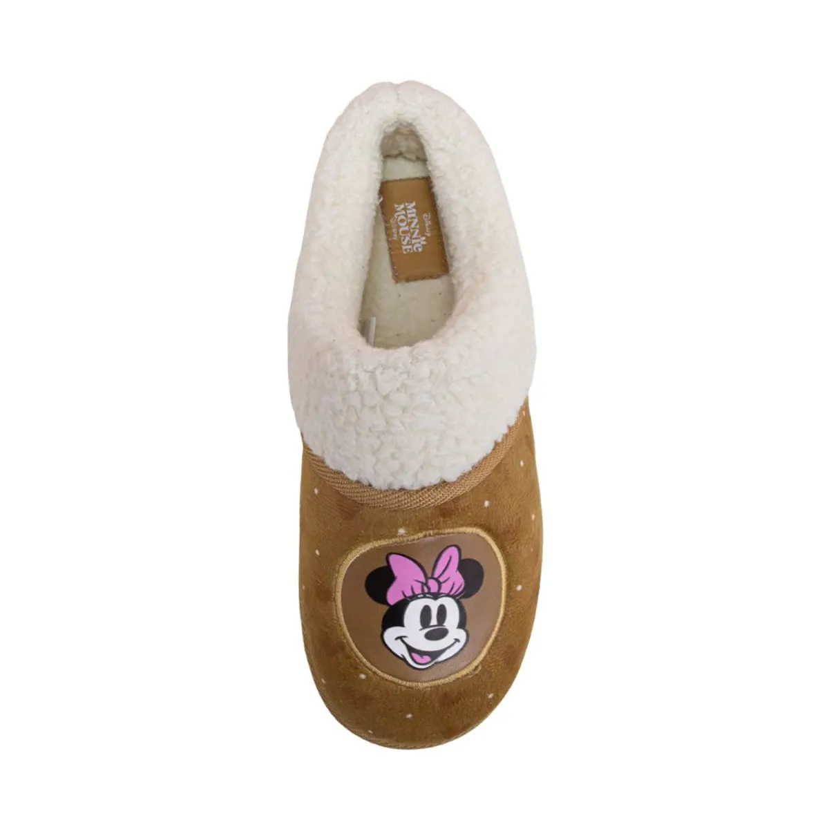 DISNEY BABY - Pantuflas Peluche Mujer Minnie Mouse Marron
