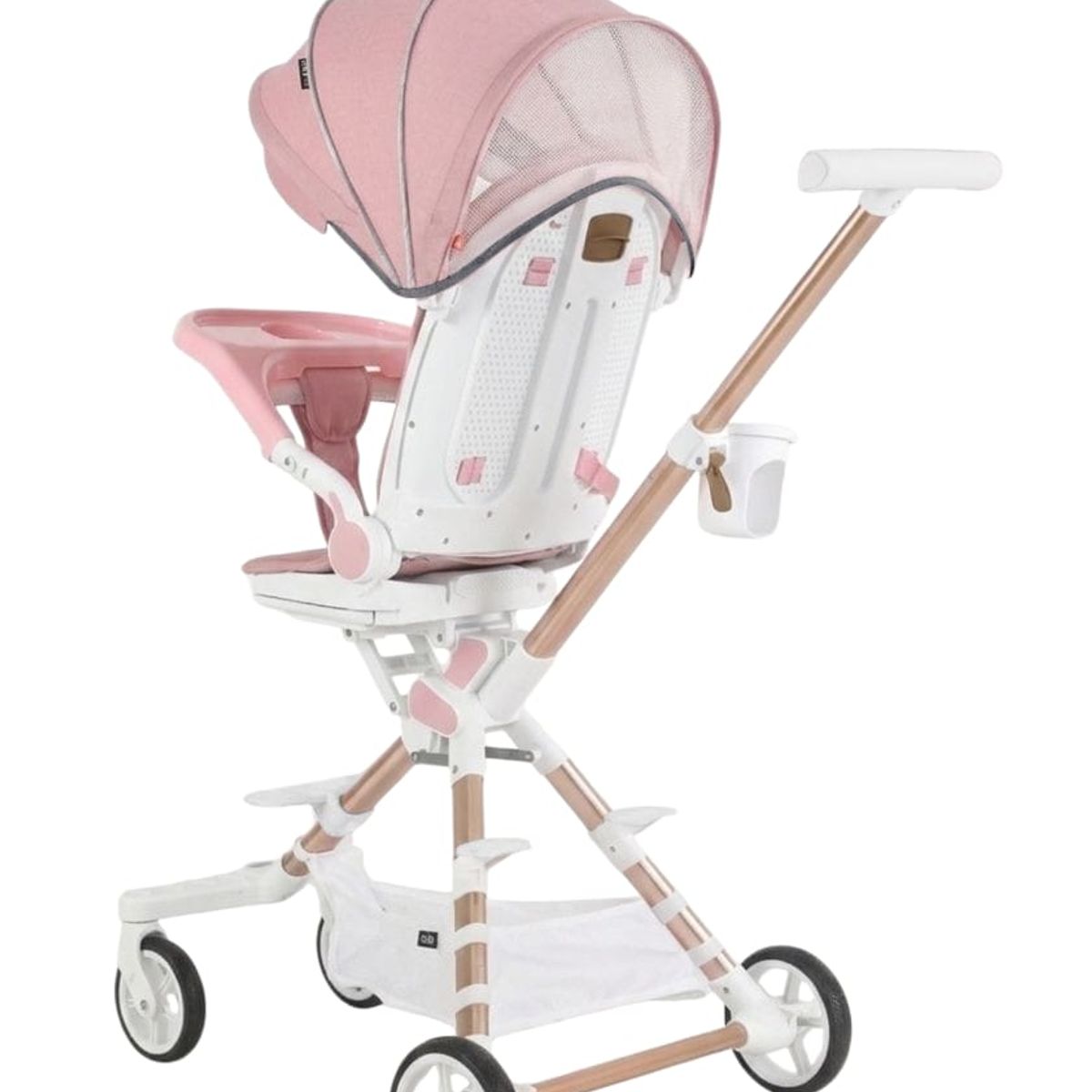 Coche de Paseo Carriola Smart Reclinable Giratorio Rosa, marca BABY CAM - Foto 2