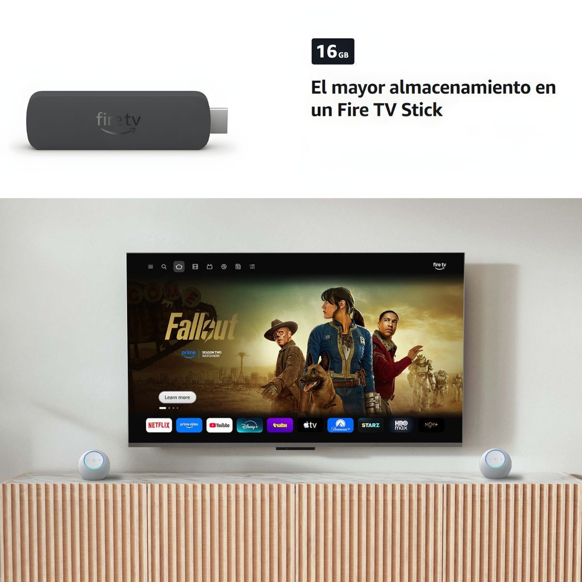 AMAZON - Amazon Fire TV Stick 4K MAX 16GB WiFi 6E 2da GEN