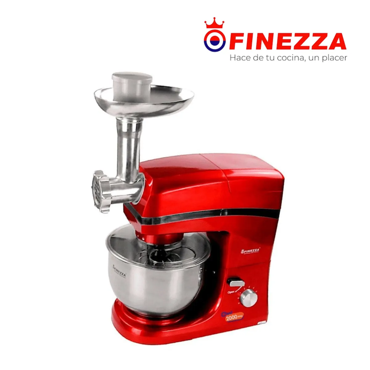FINEZZA - Batidora FINEZZA 2000W 5.5 lts. Con moledor de carne