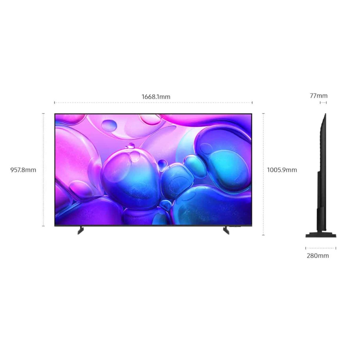 SAMSUNG - Televisor Samsung QLED 75" Smart TV 4K QN75Q6FA - Nuevo 2025