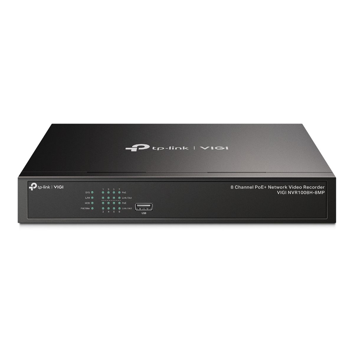 TP LINK - NVR TP-LINK VIGI 8MP 8 CANALES H.265 HDMI ONVIF PN VIGI NVR1008H-8MP