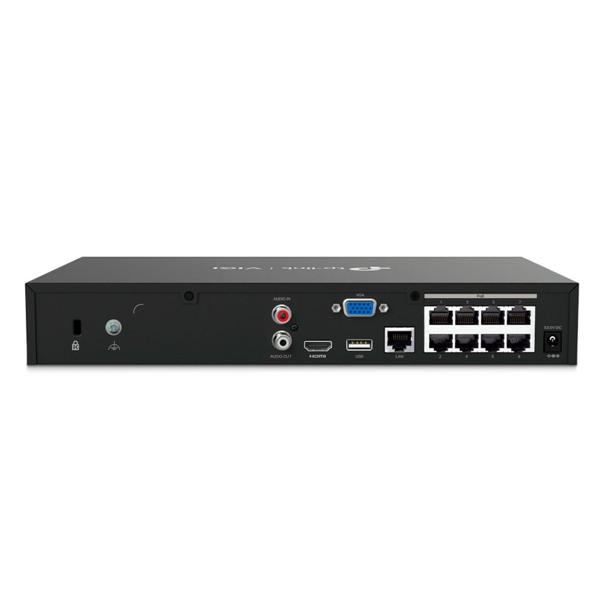 TP LINK - NVR TP-LINK  8CH POE H.265 HASTA 10TB HDMI-VGA PN VIGI NVR1008H-8P