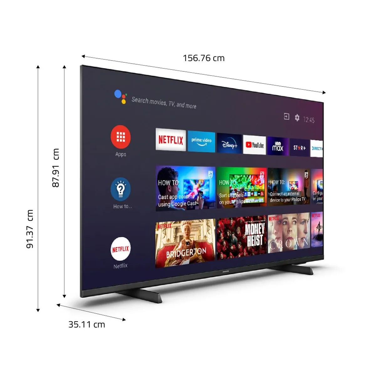 PHILIPS - TELEVISOR SMART TV PHILIPS 4K ULTRA HD 70 70PUD7406 ANDROID TV