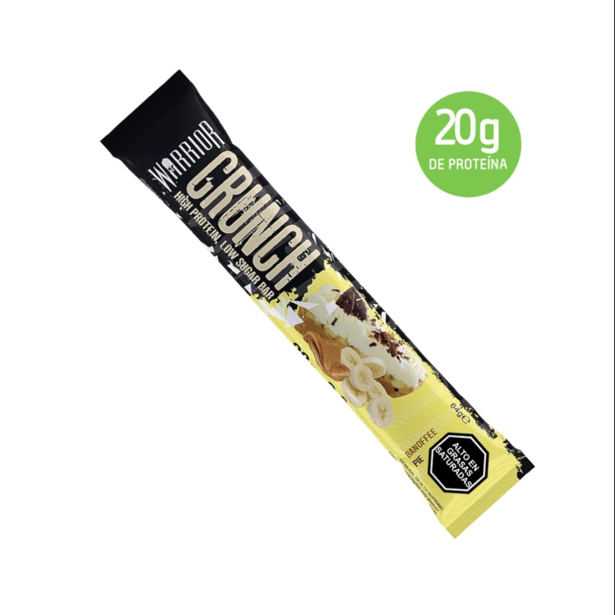 WARRIOR - Barra Proteína Warrior Crunch 64 grs caja 12 unidades - Banoffee Pie