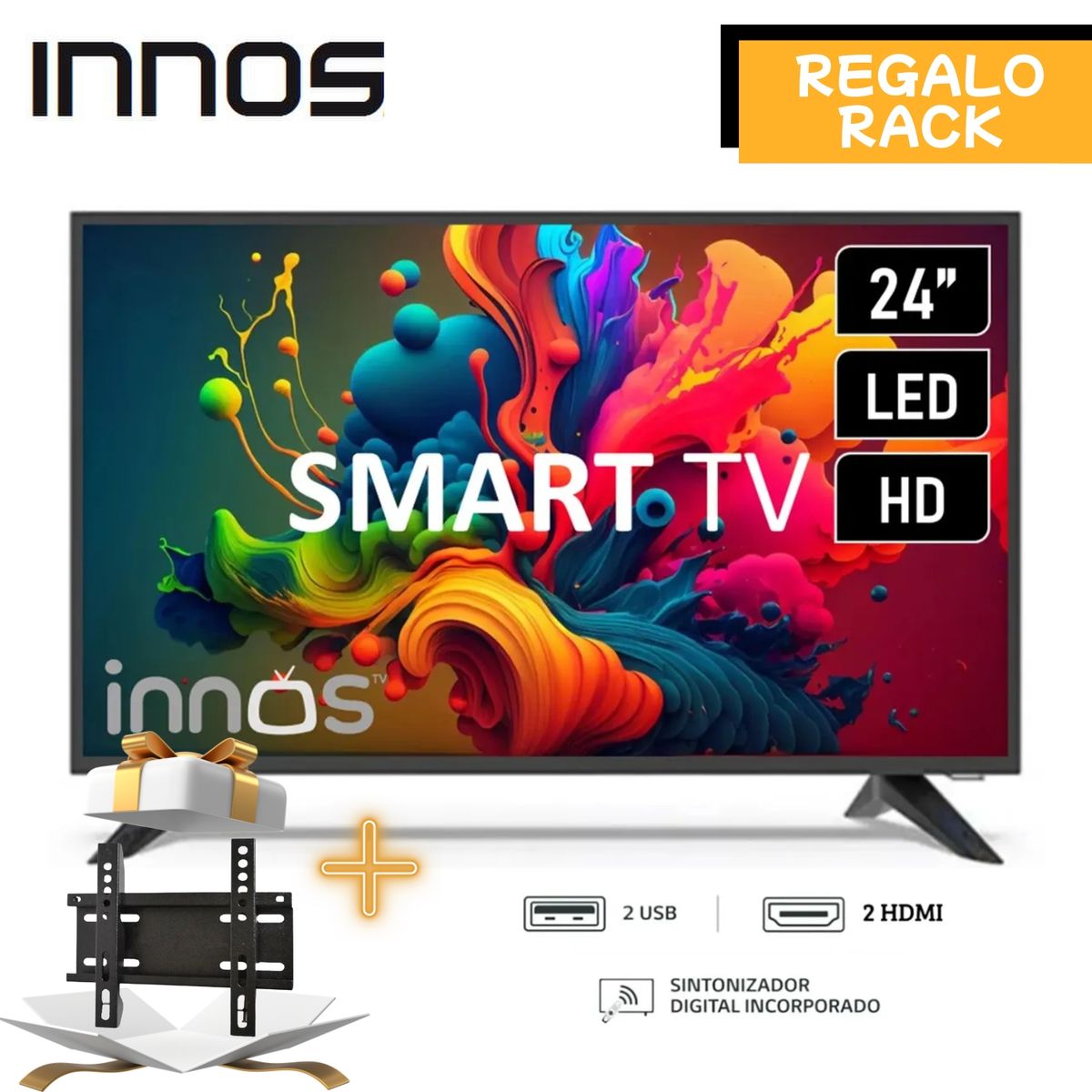 GENERICO - Televisor INNOS 24 SMART TV HD S2401KU + Regalo