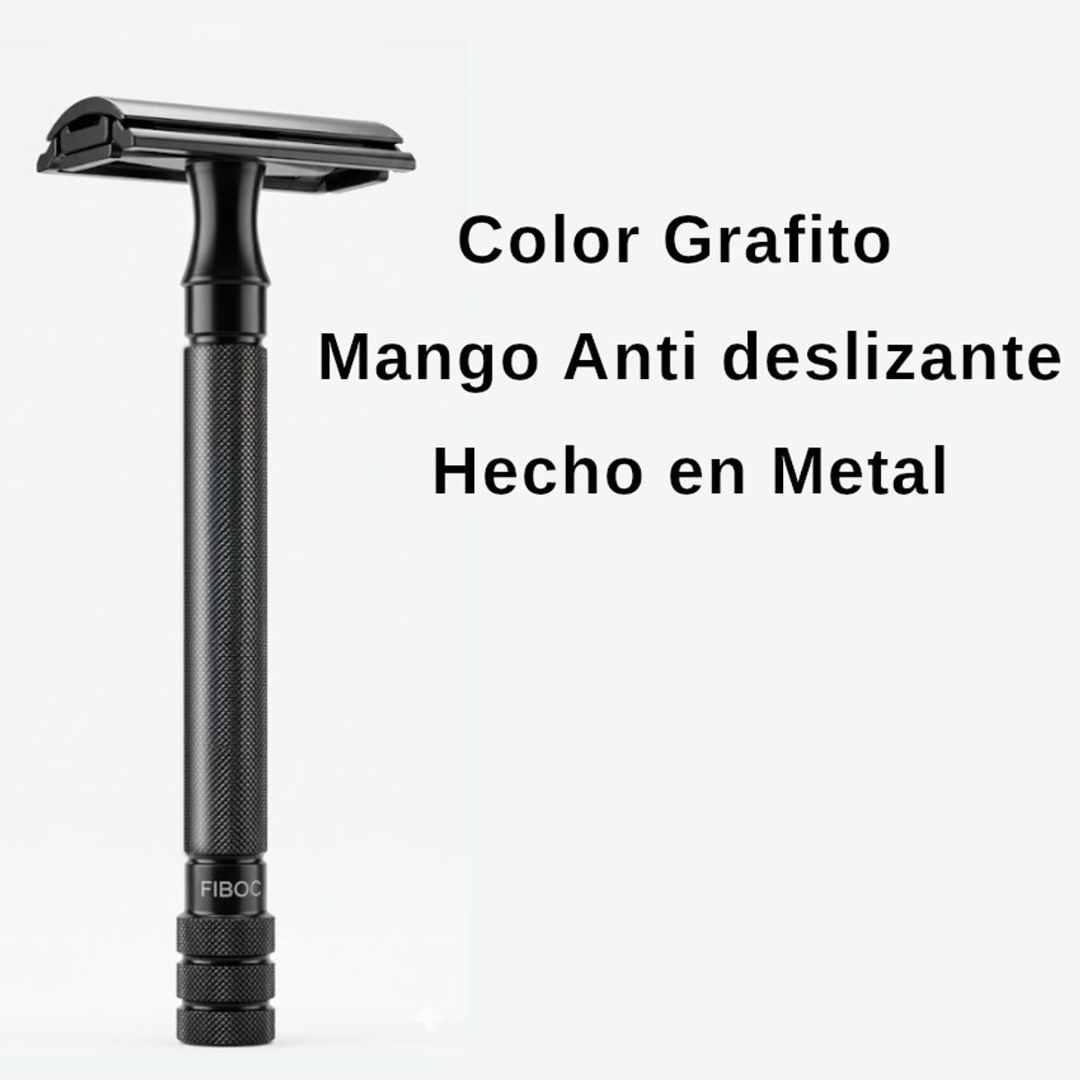 GENERICO - Clasic Razor Metal Aleacion Negro + Hojillas Gillette